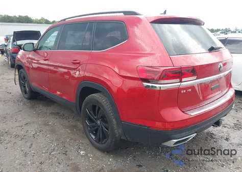 2022 Volkswagen Atlas 3.6L V6 Se W/Technology from USA, damaged, VIN 1V2JR2CA4NC544967